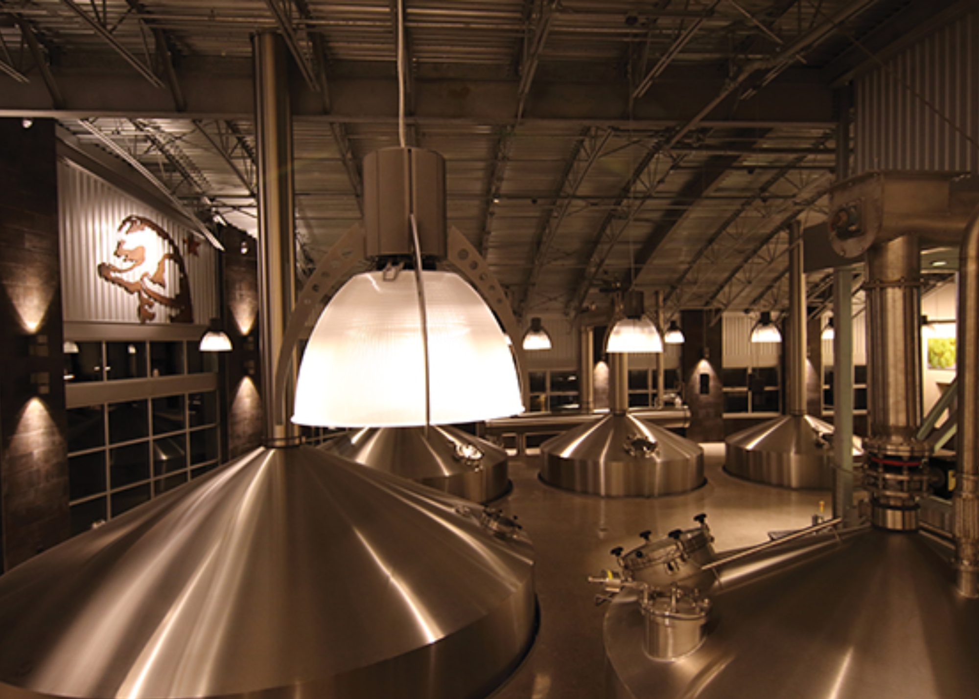 Photo showing brewing machines