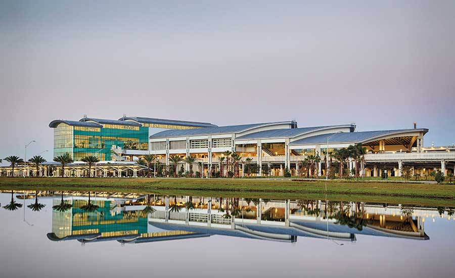 Daylight Greets Travelers Sunshine State - The Orlando International Airport's Intermodal Terminal Facility