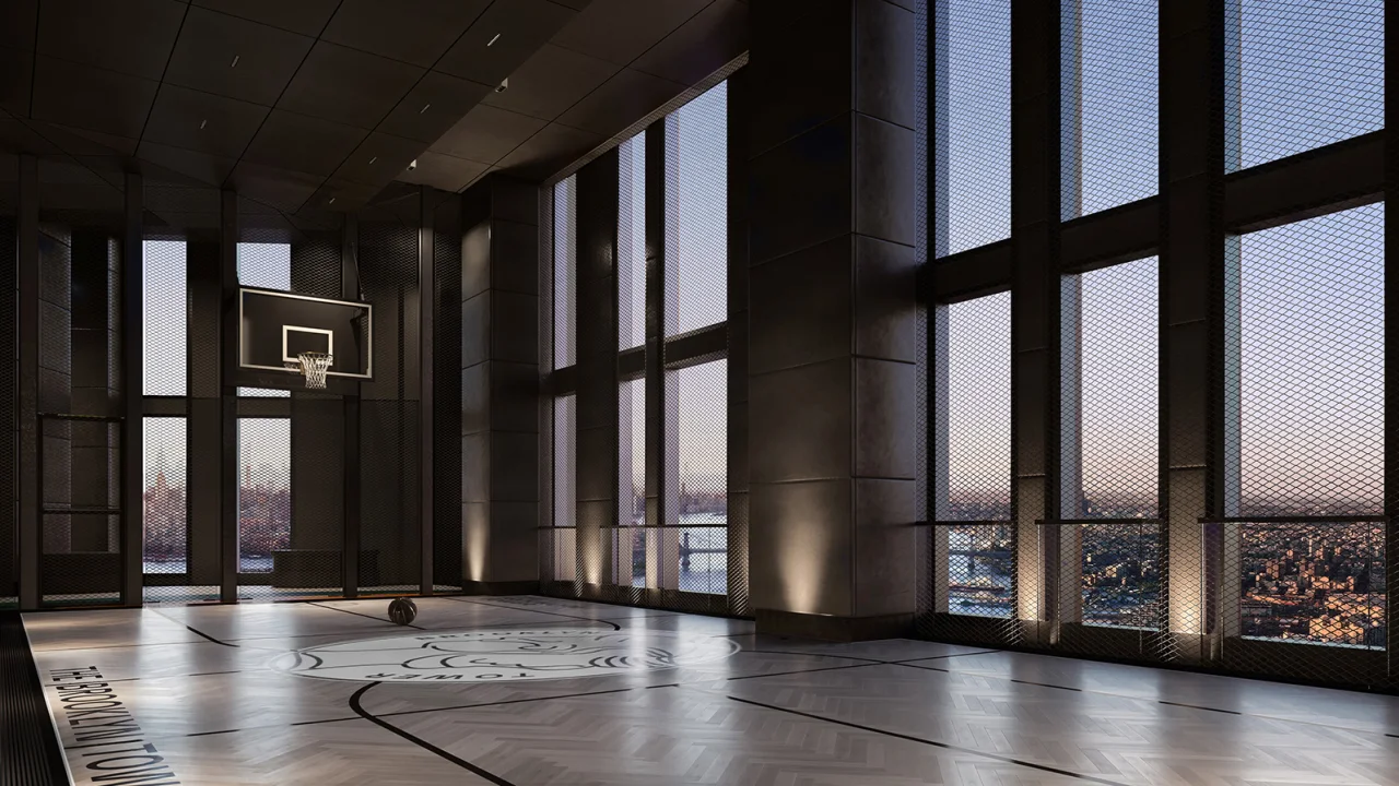 66 Floors High In A New York Supertall And Nothing But Net At This Open-air Basketball Court